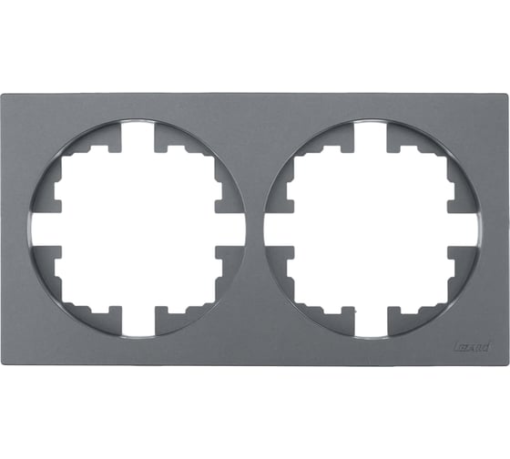 Рамка 2-ая б/вст серый матовы (упаковка 10 шт) Lezard OSEN 743-7400-147