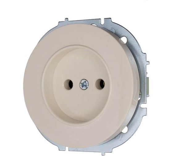 Розетка Lezard OSEN без заземления, ПБТ, слоновая кость, упаковка 10 шт 743-9088-121B 1