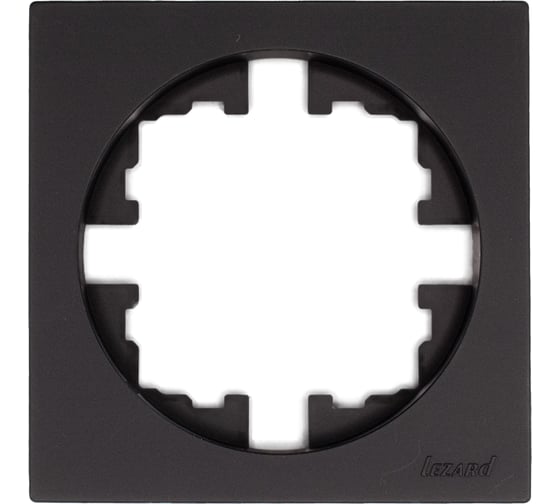 Рамка 1-ая б/вст чёрный бархат (упаковка 20 шт) Lezard OSEN 743-4200-146