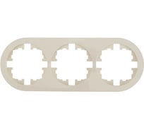 Рамка 3-ая б/вст слоновая кость круглая (упаковка 10 шт) Lezard OSEN 744-9000-148