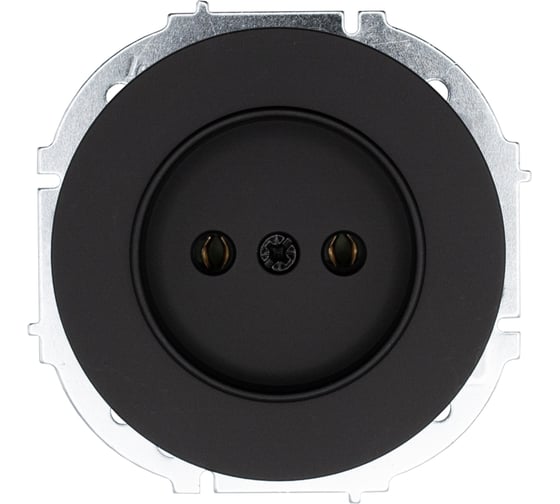 Розетка б/з ПБТ (упаковка 10 шт) Lezard OSEN чёрный бархат 743-4288-121B