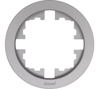 Рамка 1-ая б/вст серый матовый круглая (упаковка 20 шт) Lezard OSEN 744-7400-146