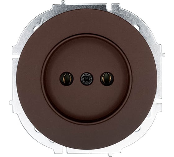 Розетка Lezard OSEN без заземления, ПБТ, шоколад, упаковка 10 шт 743-7388-121B 1