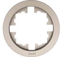 Рамка 1-ая б/вст титан круглая (упаковка 20 шт) Lezard OSEN 744-3700-146