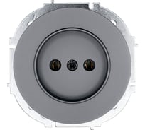 Розетка б/з ПБТ (упаковка 10 шт) Lezard OSEN серый матовый 743-7488-121B