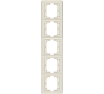 Рамка 5-кратная Aling-conel PRESTIGE вертикальная, бежевая 6715.9 113228