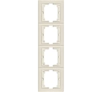 Рамка 4-кратная Aling-conel PRESTIGE вертикальная, бежевая 6714.9 113157