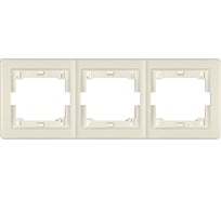 Рамка 3-кратная Aling-conel PRESTIGE горизонтальная, бежевая 6703.9 комп. 2шт 113124 113124а