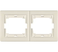 Рамка 2-кратная Aling-conel PRESTIGE горизонтальная, бежевая 6701.9 комп. 2шт 113115 113115а