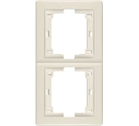 Рамка 2-кратная Aling-conel PRESTIGE вертикальная, бежевая 6711.9 комп. 2шт 113155 113155а