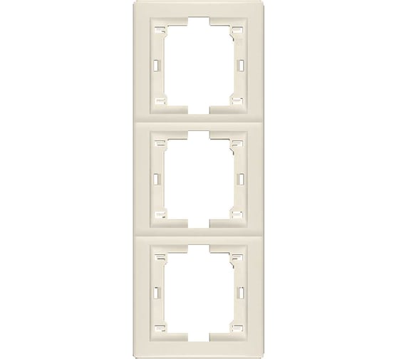 Рамка 3-кратная Aling-conel PRESTIGE вертикальная, бежевая 6713.9 комп. 2шт 113156 113156а 1