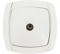 1-местная розетка EKF Париж, TV, 75Ом, 5-862МГц, Simple, белая SQESA00-027-10