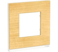 1-ная рамка Systeme Electric Unica Pure Клен/Белая, горизонтальная NU600283