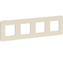 4-ная рамка Systeme Electric Unica Studio Бежевая/Бежевая SE NU280844