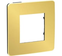 1-ая рамка Systeme Electric Unica Studio Золото/Антрацит SE NU280262