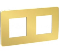 2-ная рамка Systeme Electric Unica Studio Золото/Бежевая SE NU280460