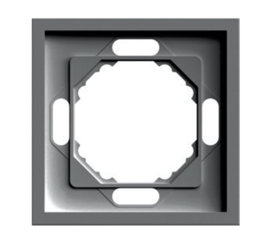 Рамка STEKKER PFR00-5001-09 1-местная, серия Эмили, антрацит, soft touch 49936 1