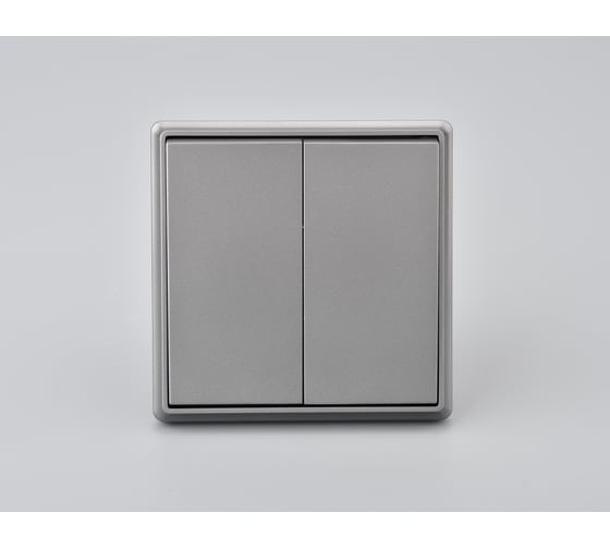 2 клавишный выключатель ALTECH ENCORE 2SG скрытого монтажа графит в сборе 46737588 07447 1