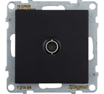 Розетка ТВ Legrand SUNO c топологией звезда 0-2400 МГц, антрацит 721464