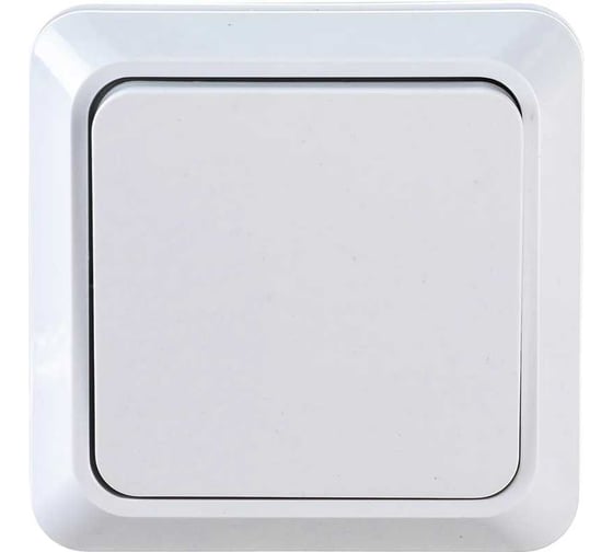 Выключатель 1 клавишный ALTECH SPACE 1SOW накладной белый 07429 1