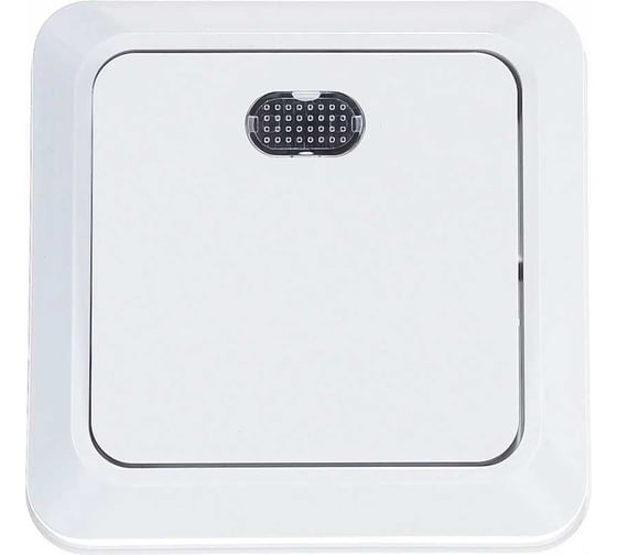 Выключатель 1 клавишный с индикацией ALTECH SPACE 1SIOW открытого монтажа белый 07431 1