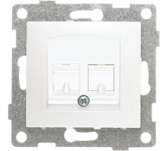 Механизм телефонной розетки GUSI ELECTRIC RJ12, одинарной, СУ, жемчуг С10Т1-028 1