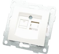 Механизм компьютерной розетки GUSI ELECTRIC розетки комп. RJ45, одинарной, СУ, жемчуг С10К1-028