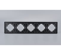 5 местная рамка ALTECH ENCORE 5PB черная 07426