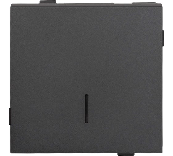 Выключатель c индикацией 1 клавишный ENCORE 1SIG скрытого монтажа графит механизм ALTECH 0 7383