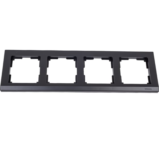 Рамка на 4 поста WERKEL W0041808 Stark черный a050913