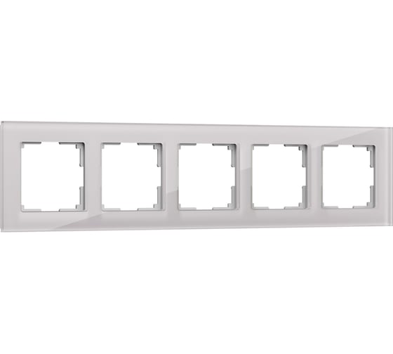 Рамка на 5 постов WERKEL W0051117 Favorit дымчатый стекло a050898 1