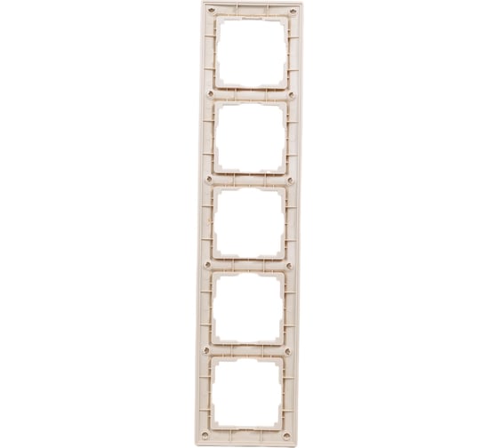 Рамка на 5 постов WERKEL - W0052003/ Электроустановочные изделия - (слоновая кость, basic) a051292