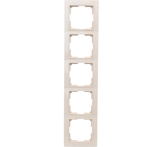 Рамка на 5 постов WERKEL - W0052003/ Электроустановочные изделия - (слоновая кость, basic) a051292