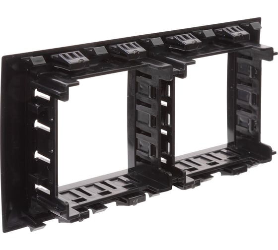 Рамка-суппорт DKC 4 модуля Avanti для In-liner Front черная 4402914