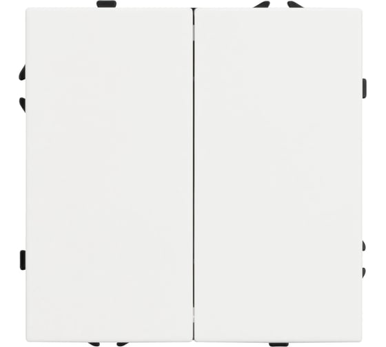 Механизм выключателя двухклавишный проходной Arlight SWT-NOBE-MKP2-SFPL-WH 1шт 054242 1