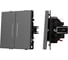 Механизм выключателя двухклавишный проходной Arlight LED SWT-NOBE-MKP2-SFPL-L-GR 1шт 054269 2
