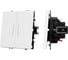 Механизм выключателя двухклавишный проходной Arlight LED SWT-NOBE-MKP2-SFPL-L-WH 1шт 054240 2