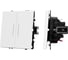 Механизм выключателя двухклавишный непроходной Arlight LED SWT-NOBE-MK02-SFPL-L-WH 1шт 054239 1