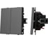 Механизм выключателя двухклавишный непроходной Arlight SWT-NOBE-MK02-SFPL-GR 1шт 054254 2