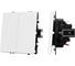 Механизм выключателя двухклавишный непроходной Arlight SWT-NOBE-MK02-SFPL-WH 1шт 054238 2