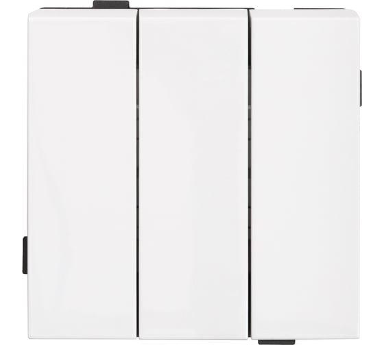 3 клавишный выключатель ALTECH ENCORE 3SW скрытого монтажа белый механизм 07378 1