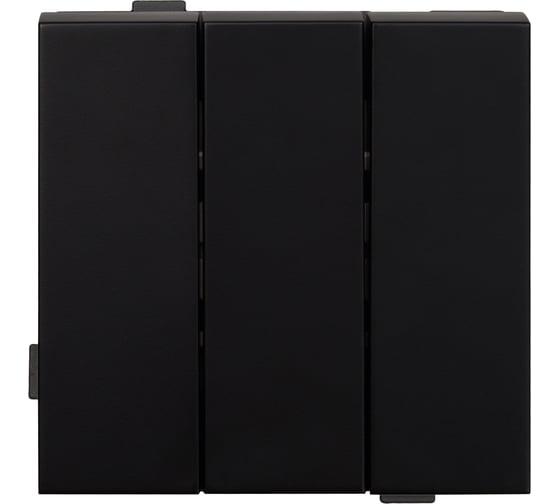 3 клавишный выключатель ALTECH ENCORE 3SВ скрытого монтажа черный механизм 07405 1