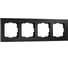 Рамка на 4 поста WERKEL W0041708 Aluminium черный алюминий a050956 1