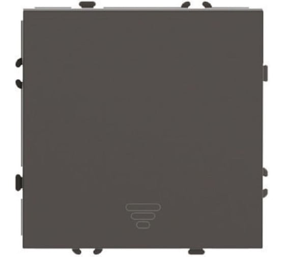 Механизм выключателя STEKKER 1-клавишный самовозвратный, 250В, 10А, серия Эмили, RSW10-5112-09, антрацит, soft touch, 50366 1