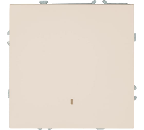 Механизм выключателя STEKKER 1-клавишный c индикатором, 250В, 10А, серия Эмили, RSW10-5101-08, кашемир, soft touch, 49889 1