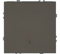 Механизм выключателя STEKKER 1-клавишный c индикатором, 250В, 10А, серия Эмили, RSW10-5101-09, антрацит, soft touch, 49915