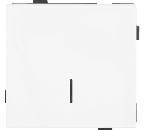 Одноклавишный проходной выключатель с индикацией ALTECH ENCORE 1TSIW скрытого монтажа, белый, механизм 07375