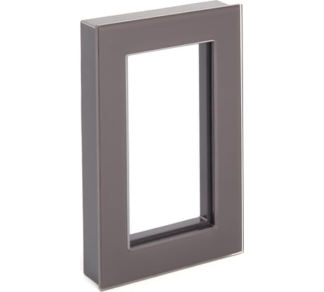 Горизонтальная 2-местная рамка STEKKER без перемычки, серия Катрин, стеклянная, GFR00-7012-04, шоколад 39569