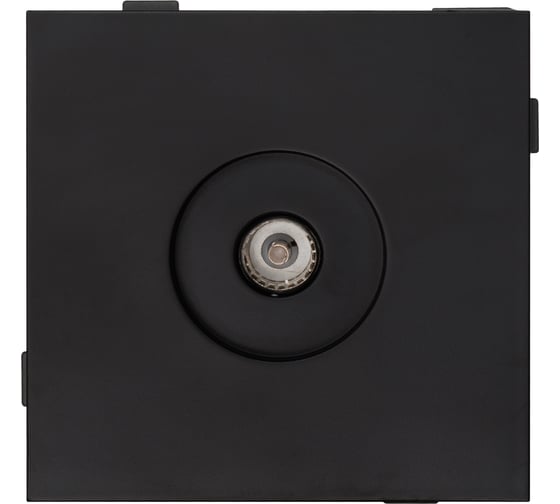 Одноместная телевизионная розетка ALTECH ENCORE 1STVВ скрытого монтажа черная механизм 07368 1