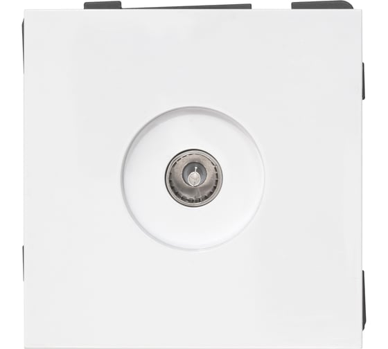 Одноместная телевизионная розетка ALTECH ENCORE 1STVW скрытого монтажа белая механизм 07347 1